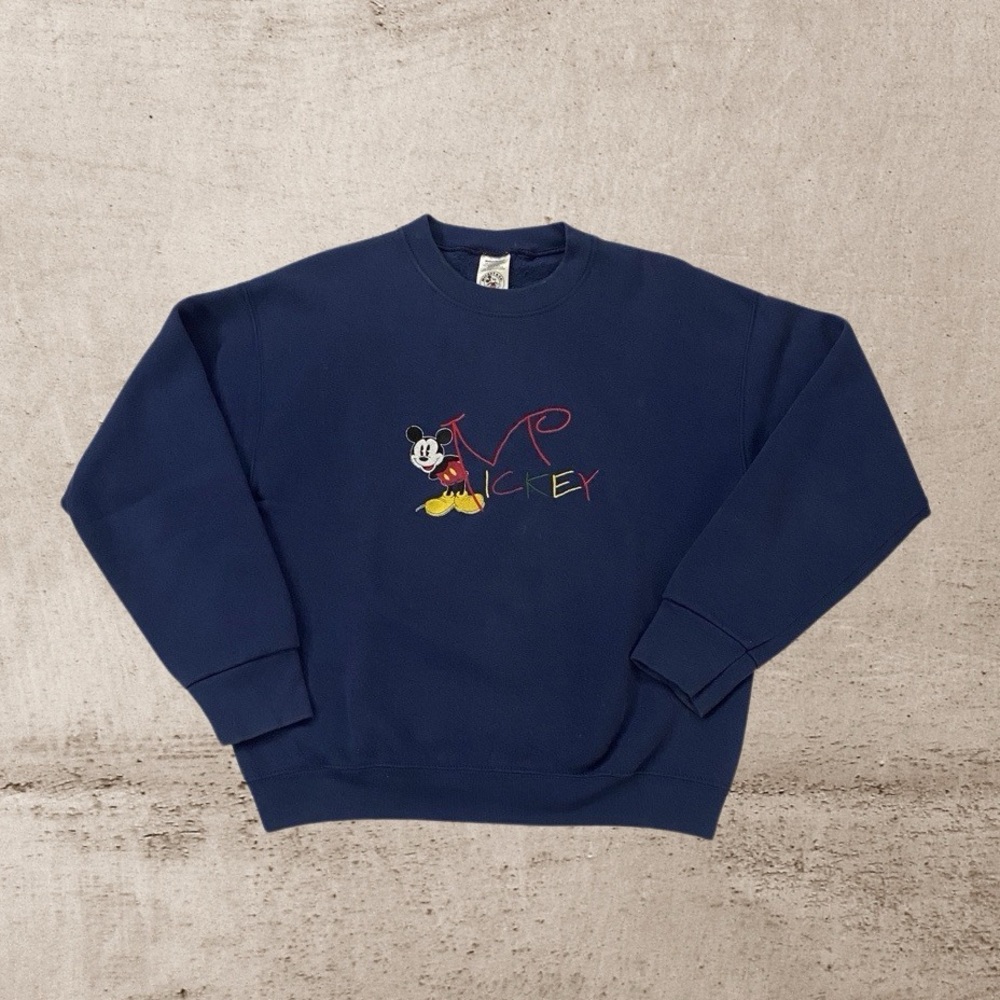 Vintage Mickey & CO. Mickey Mouse embroidered crewneck